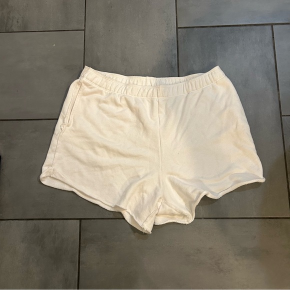 Aerie High-Waisted Beach Party Shorts in White - Picture 2 of 4